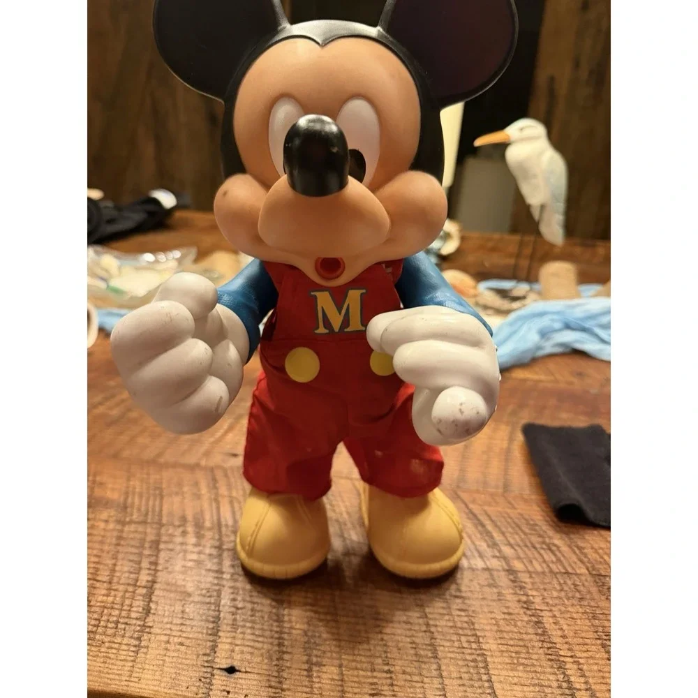 Vintage Disney Mickey Mouse Red Overalls 15